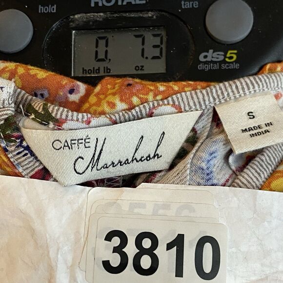 Caffe Marrahcoh Boho Blouse Womens S Eclectic Festival‎ Hippie Floral Paisley - Picture 7 of 7